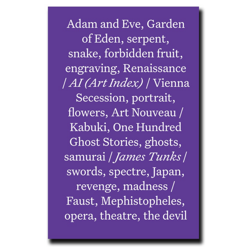 James Tunks - AI (Art Index)